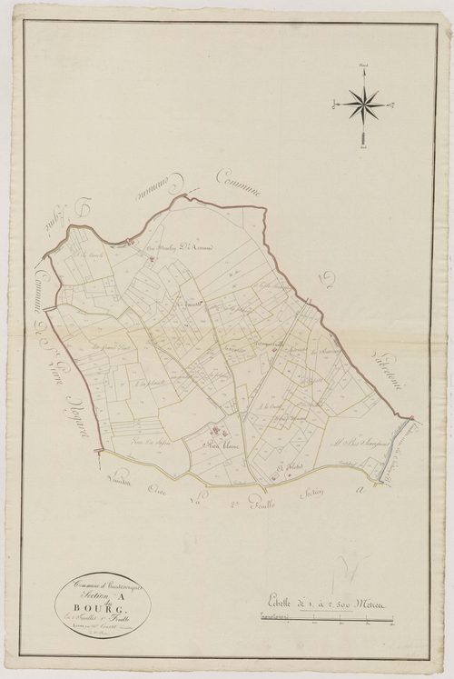 Plan primitif, atlas-A1 Le Bourg, Hautesvignes