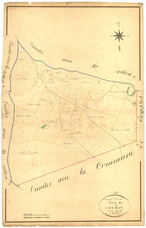 Plan napoléonien, atlas-D Couhin, Houeillès