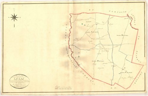 Plan napoléonien, atlas-TA, Jautan (voir Houeillès)