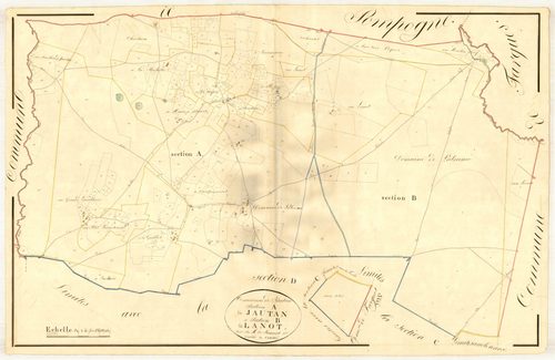 Plan napoléonien, atlas-A Jautan, Jautan (voir Houeillès)