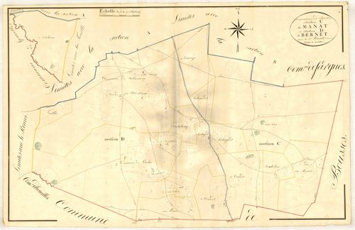 Plan napoléonien, atlas-C Marnat, Jautan (voir Houeillès)