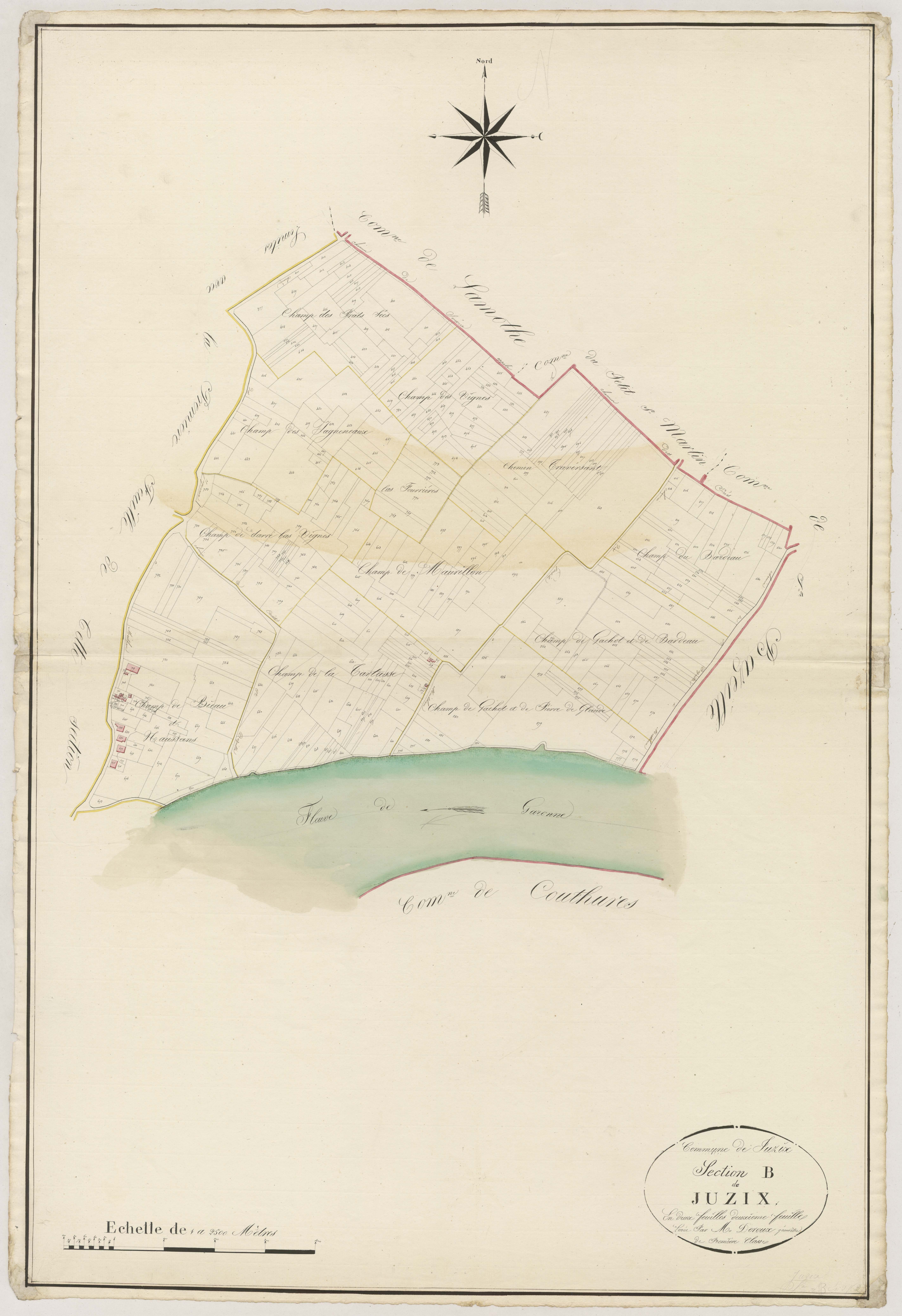 Plan napoléonien, atlas-B2 Jusix, Jusix