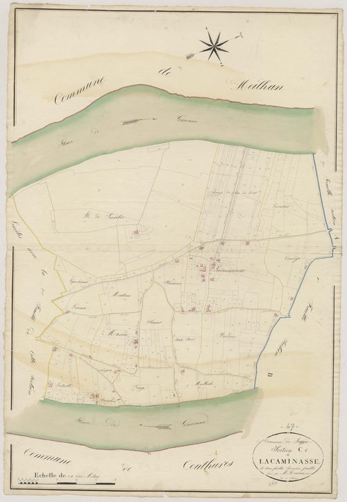 Plan napoléonien, atlas-C1 La Caminasse, Jusix
