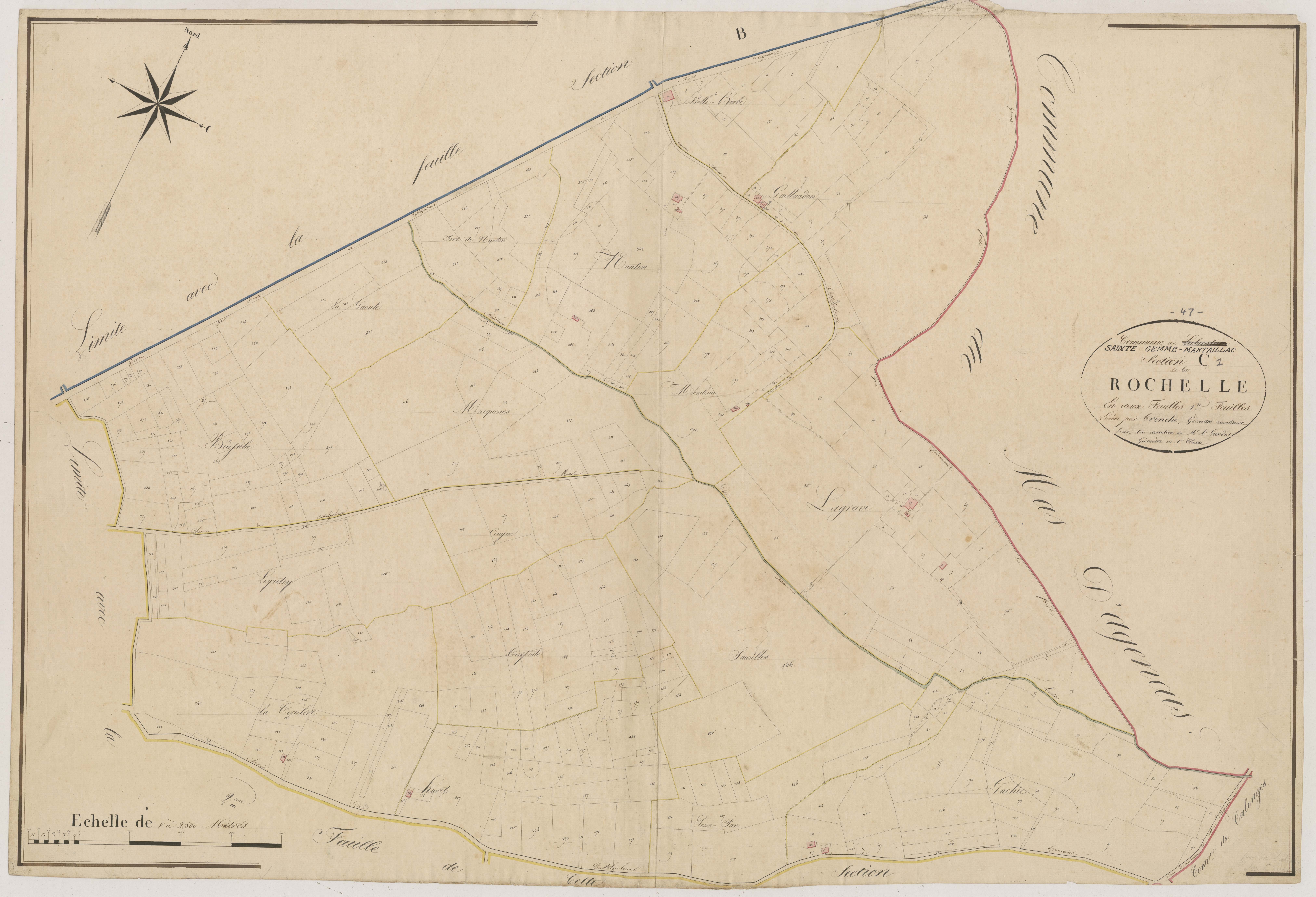 Plan napoléonien, atlas-C1, Labastide-Castel-Amouroux