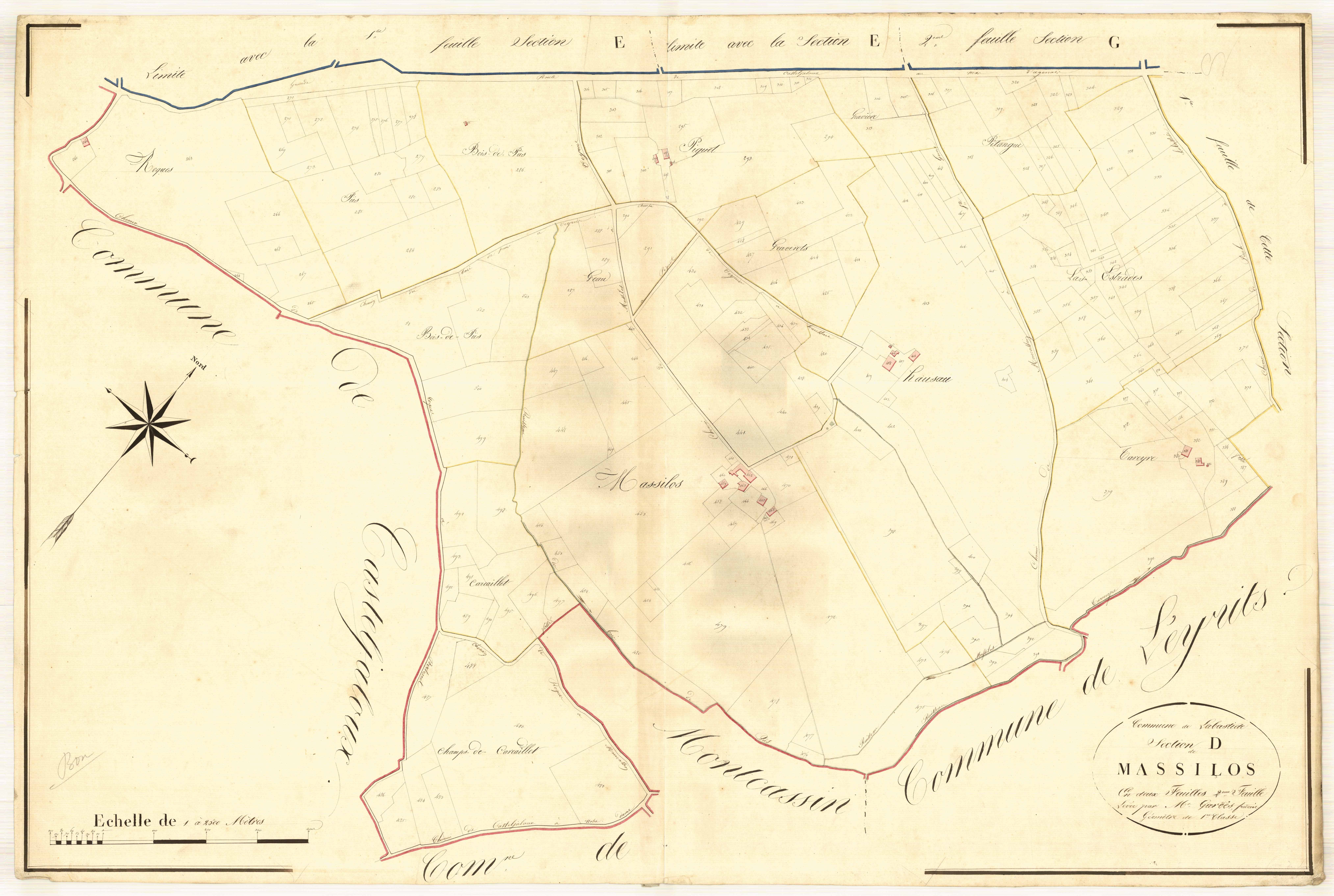 Plan napoléonien, atlas-C2, Labastide-Castel-Amouroux