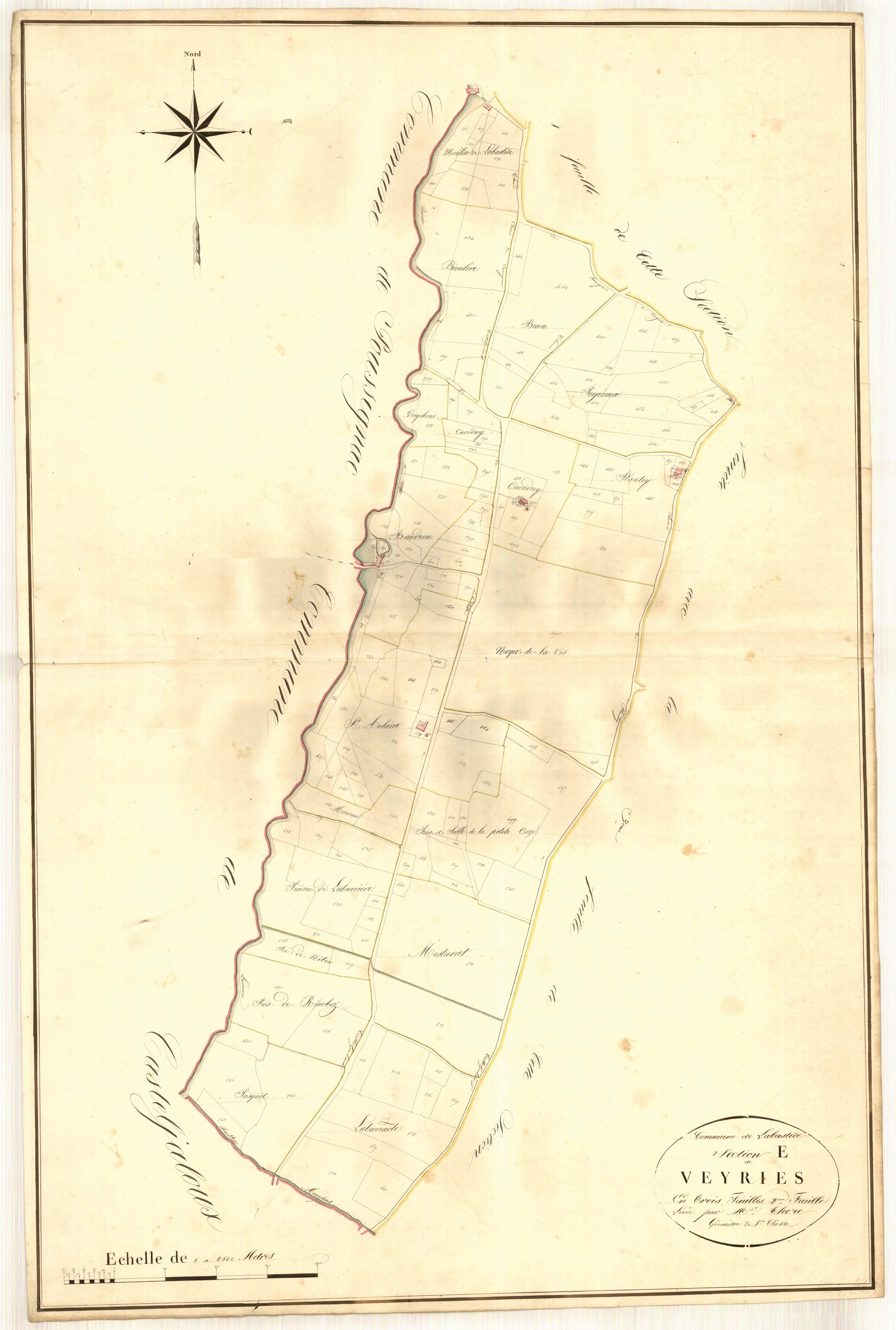 Plan napoléonien, atlas-E2 Veynès, Labastide-Castel-Amouroux