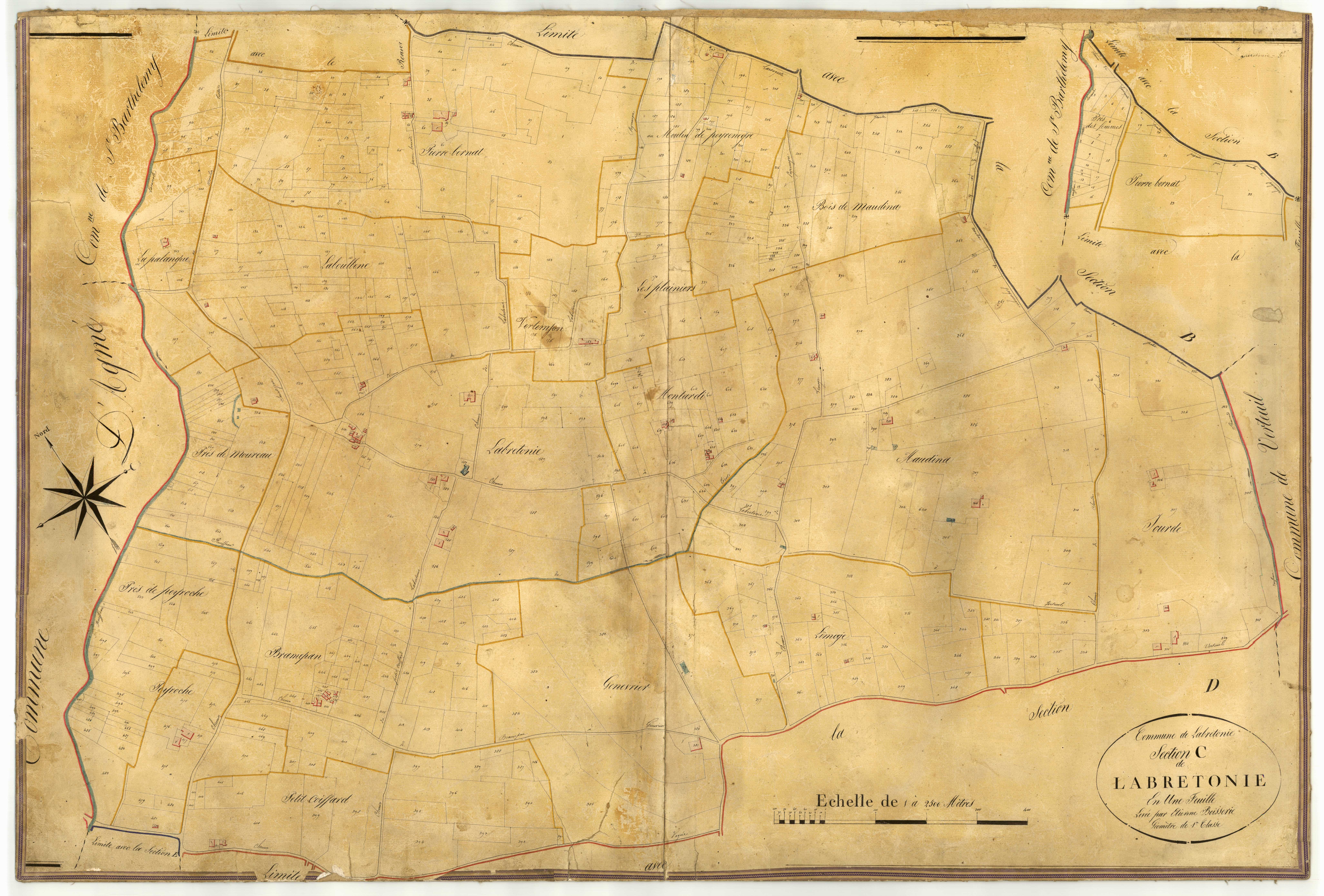 Plan napoléonien-C Labretonie, Labretonie