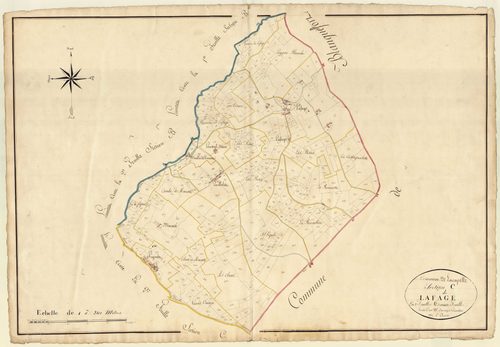 Plan napoléonien, atlas-C1 Lafage, Lacapelle-Biron
