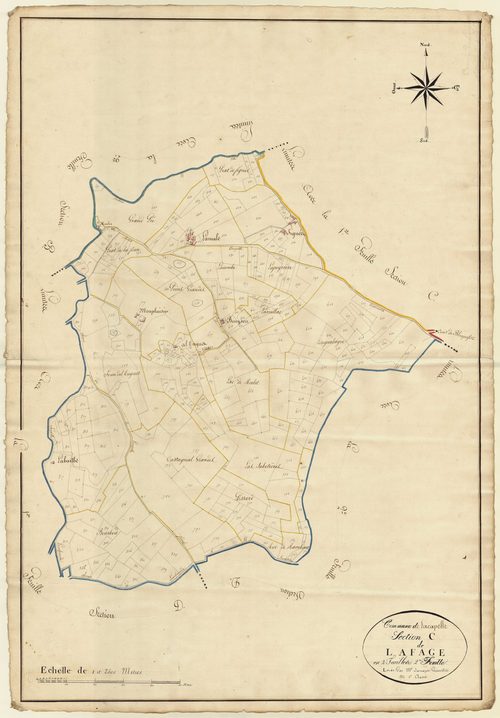 Plan napoléonien, atlas-C2 Lafage, Lacapelle-Biron