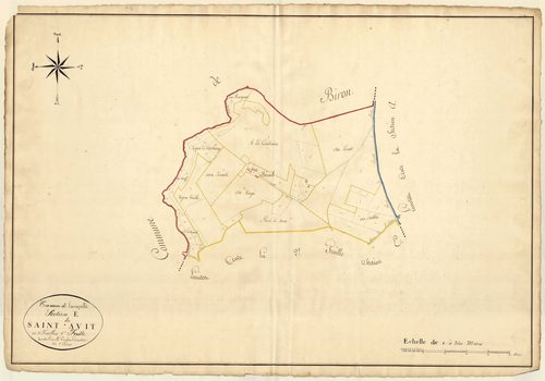 Plan napoléonien, atlas-E1 Saint-Avit, Lacapelle-Biron