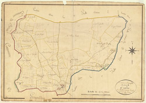 Plan napoléonien, atlas-E3 Saint-Avit, Lacapelle-Biron