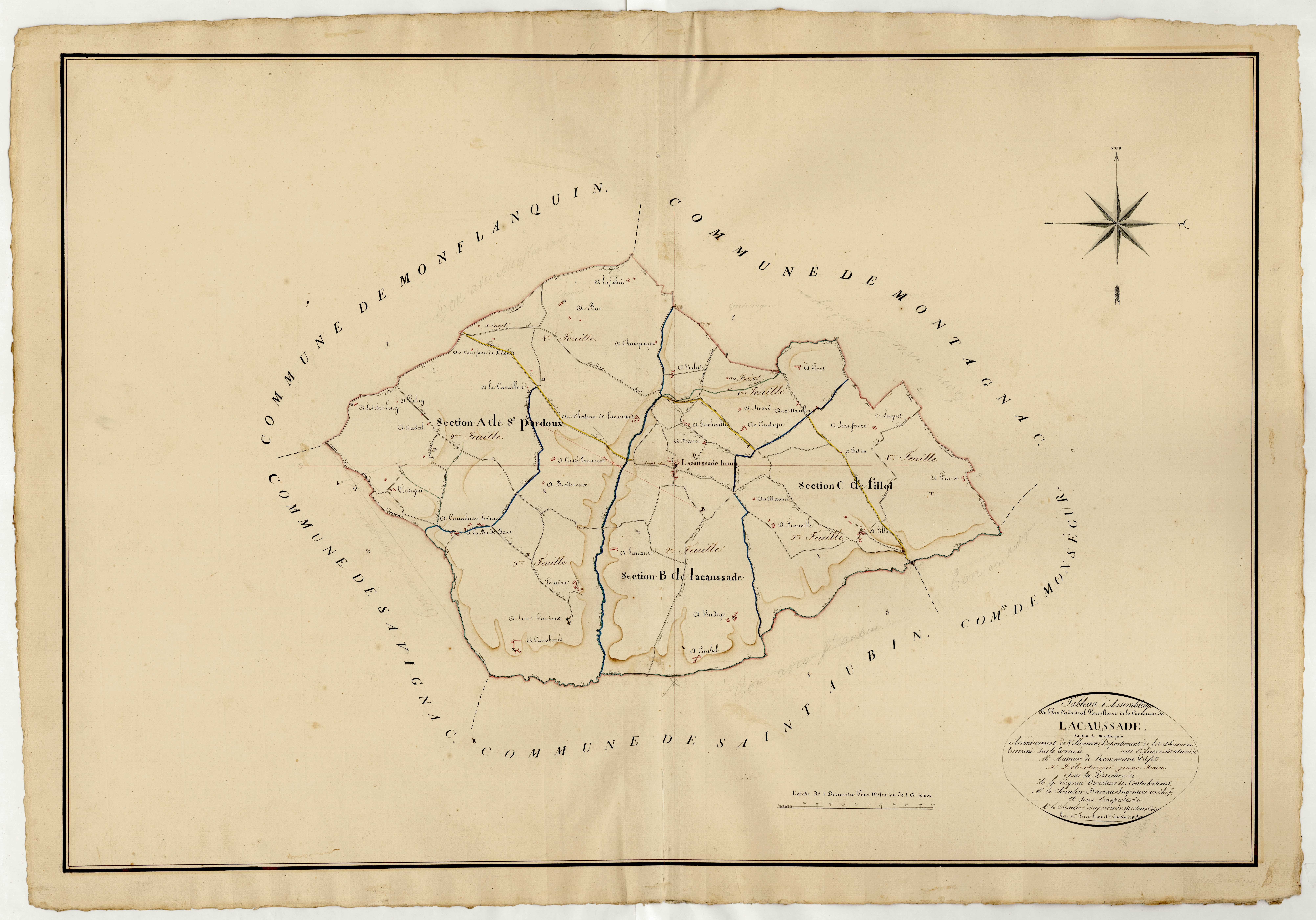 Plan napoléonien, atlas-TA, Lacaussade