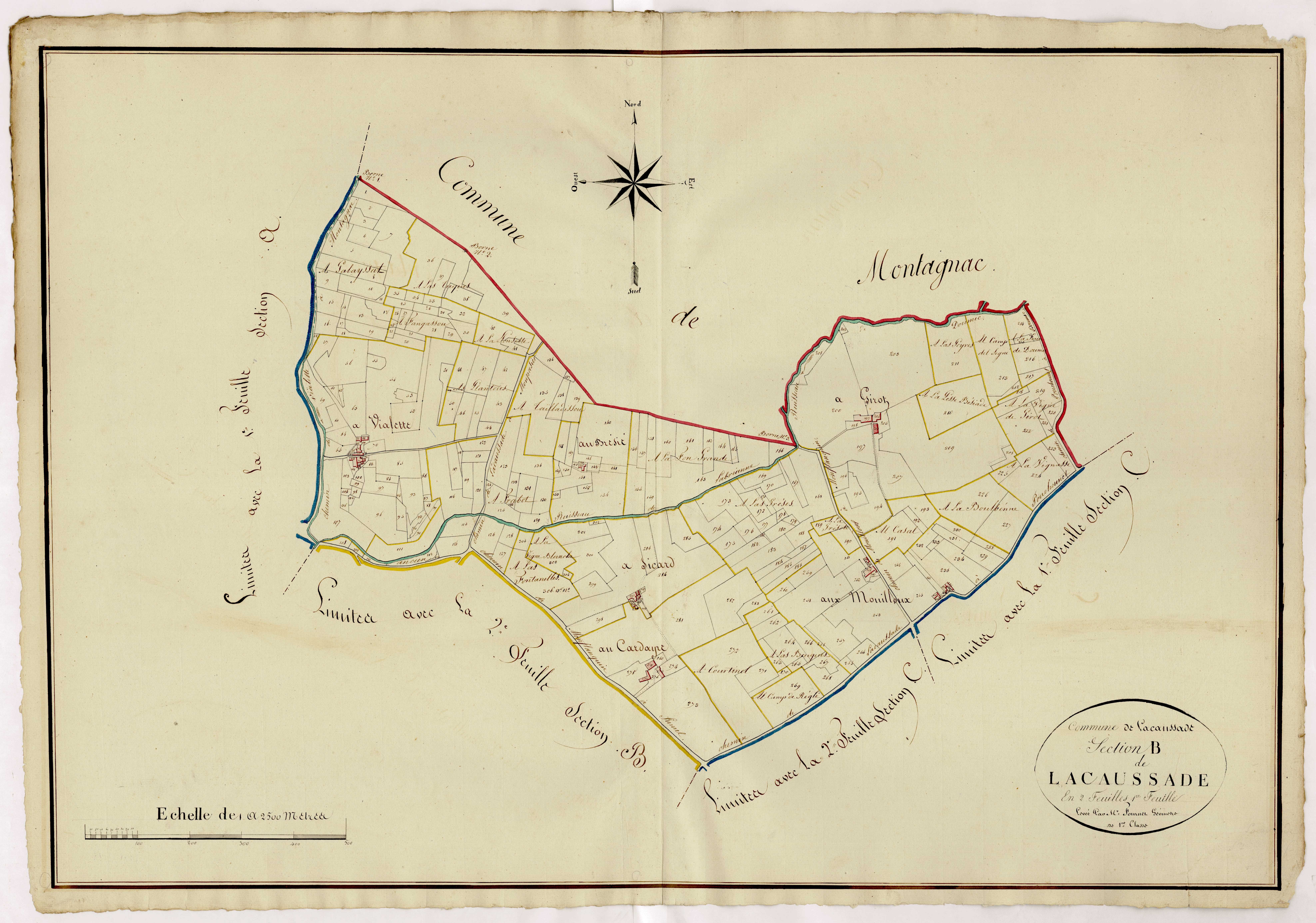 Plan napoléonien, atlas-B1 Lacaussade, Lacaussade