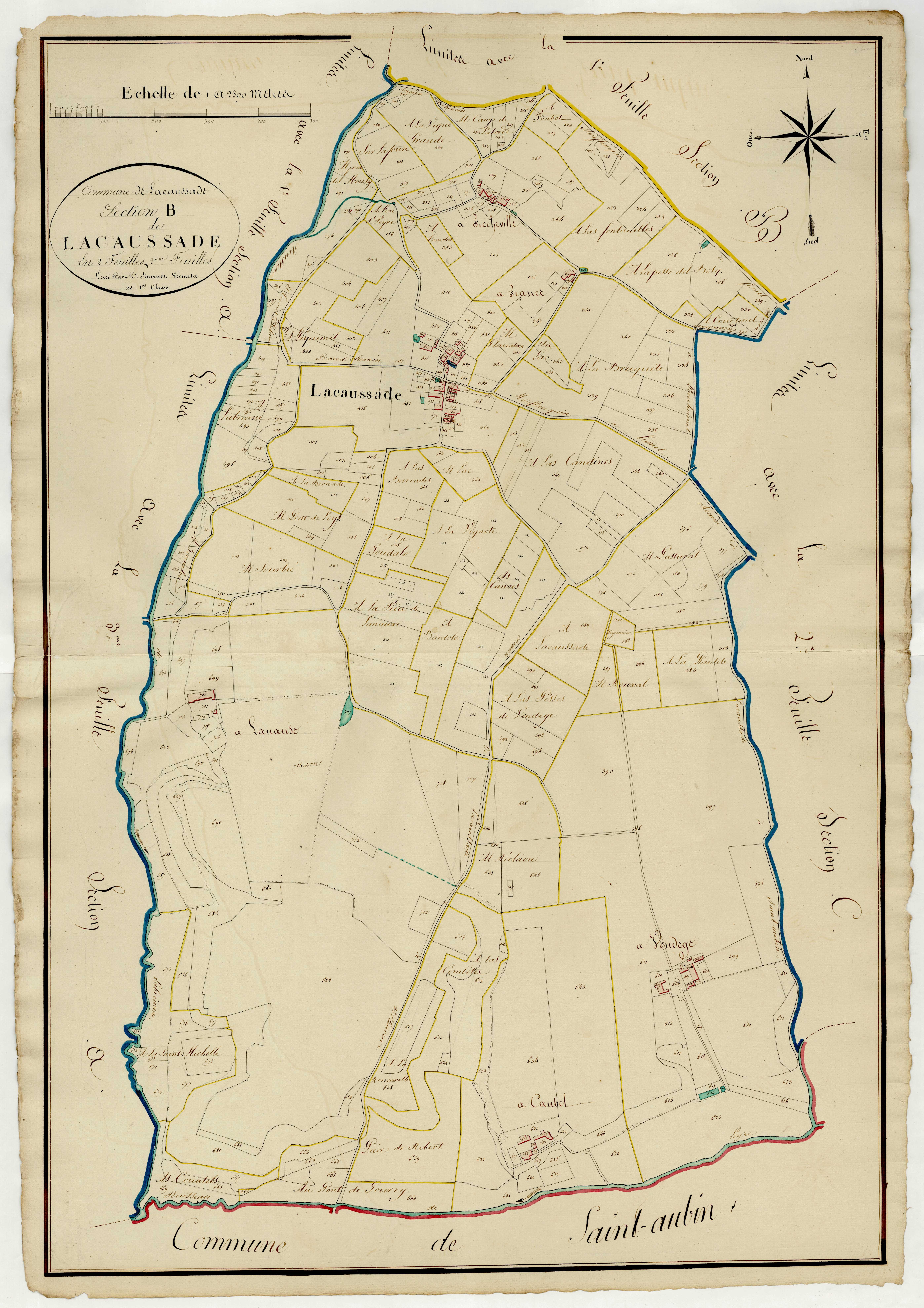 Plan napoléonien, atlas-B2 Lacaussade, Lacaussade