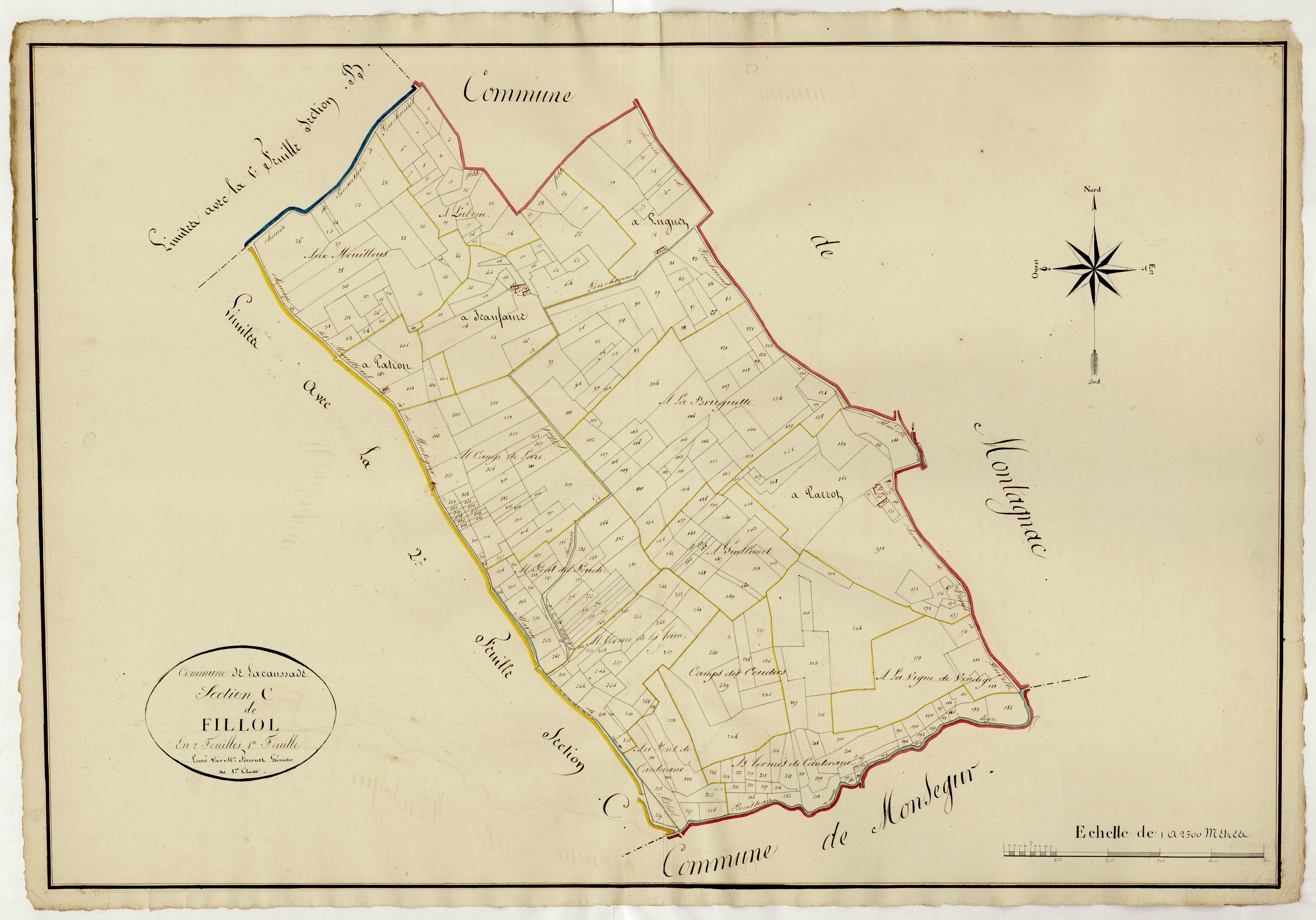 Plan napoléonien, atlas-C1 Fillol, Lacaussade