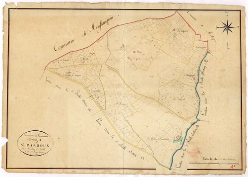 Plan napoléonien, atlas-A1 Saint-Pardoux, Lacaussade