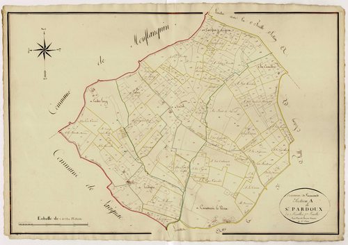 Plan napoléonien, atlas-A2 Saint-Pardoux, Lacaussade