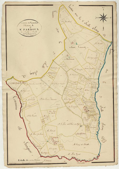 Plan napoléonien, atlas-A3 Saint-Pardoux, Lacaussade