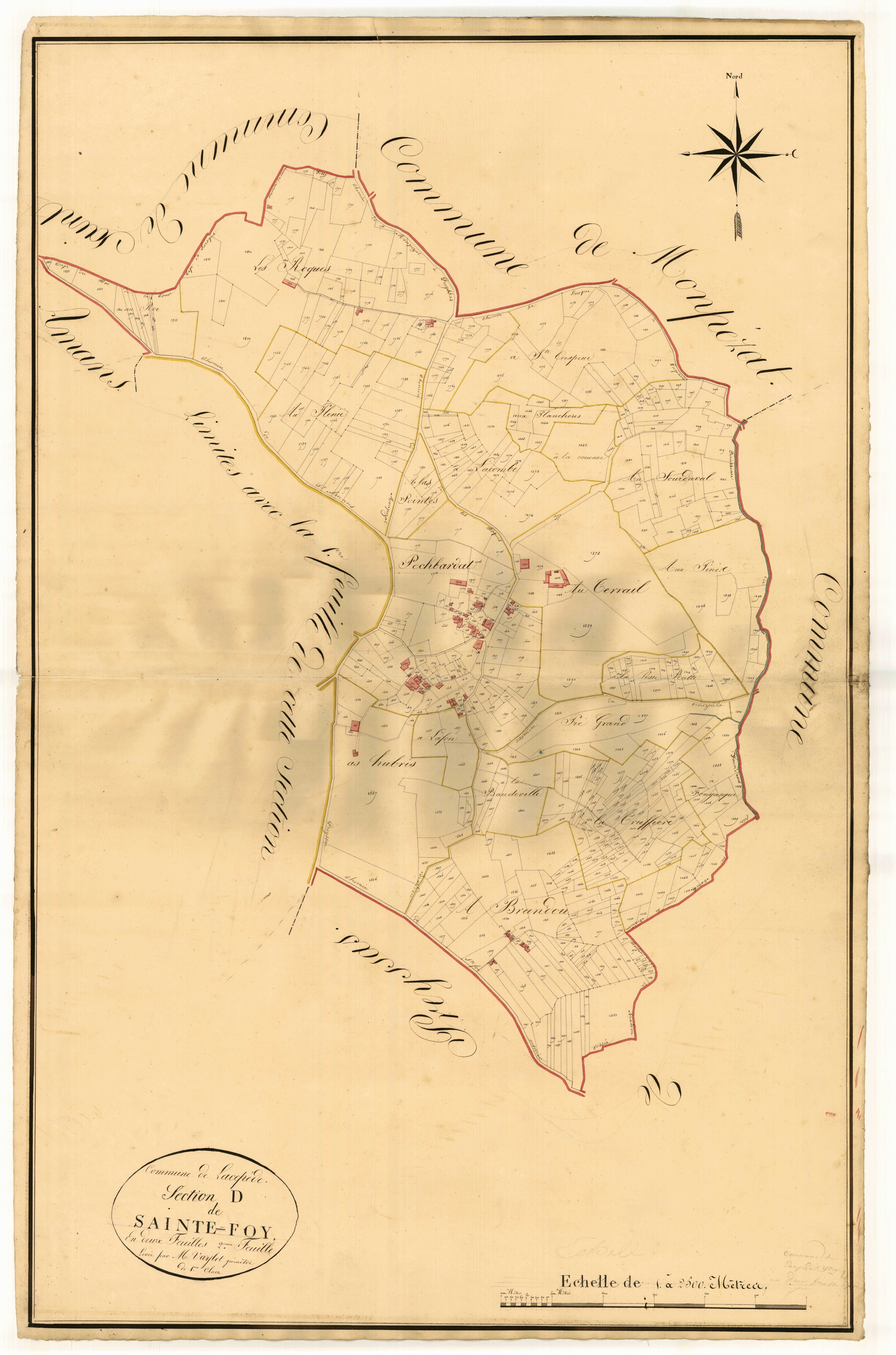 Plan napoléonien, atlas-D2 Sainte-Foy, Lacépède