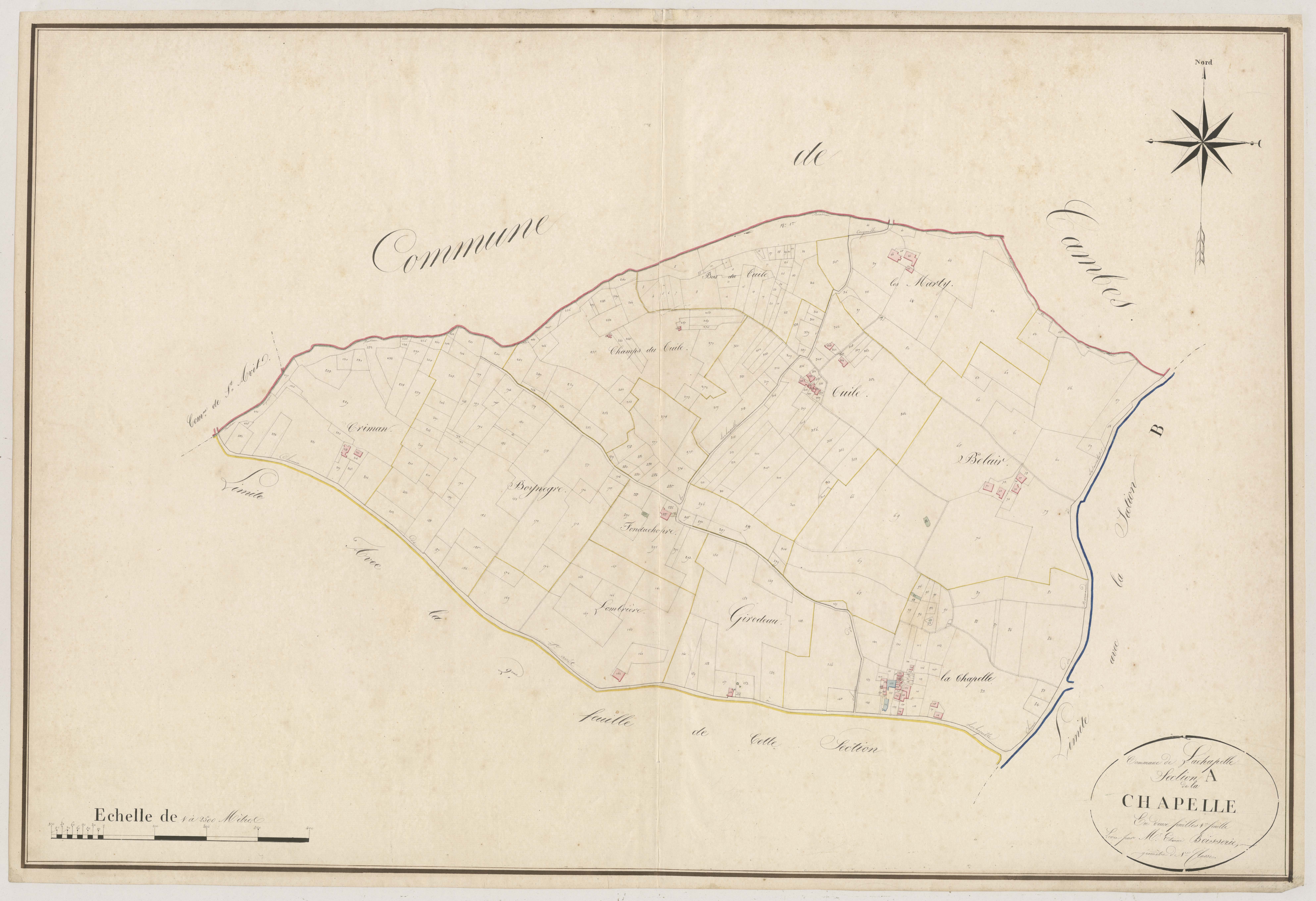 Plan napoléonien, atlas-A1 Lachapelle, Lachapelle