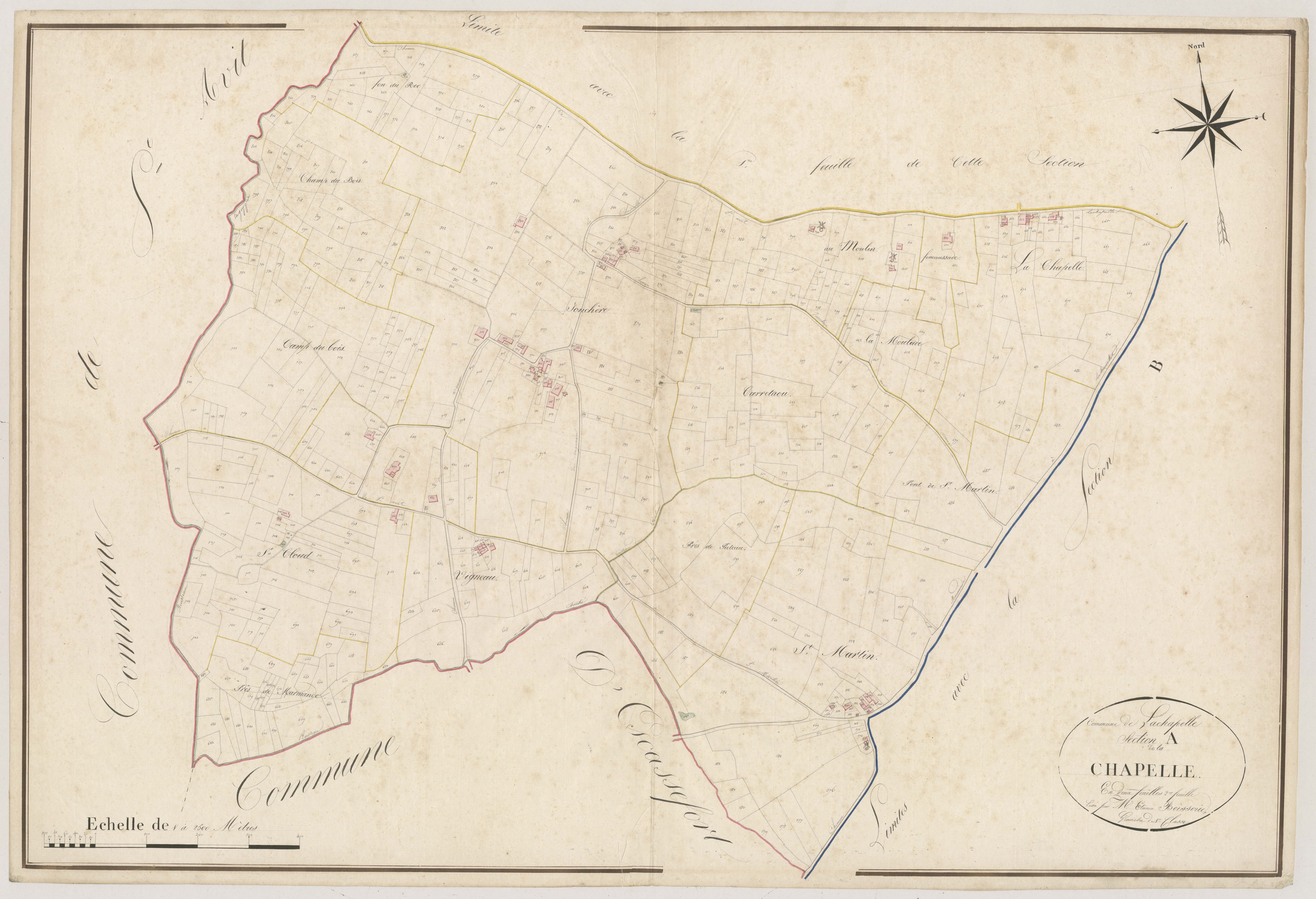 Plan napoléonien, atlas-A2 Lachapelle, Lachapelle