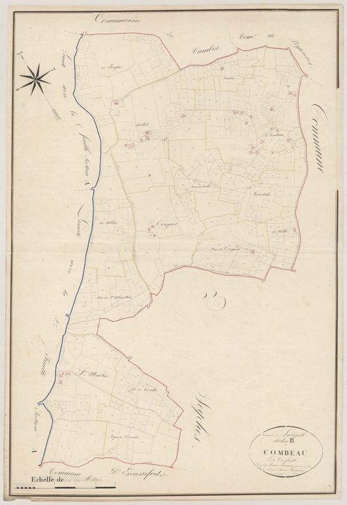 Plan napoléonien, atlas-B Combeau, Lachapelle
