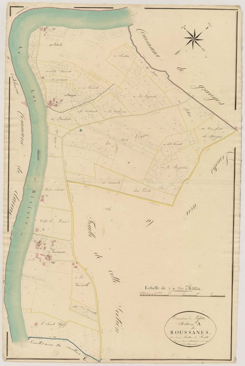 Plan napoléonien, atlas-A1 Roussanes, Lafitte-sur-Lot