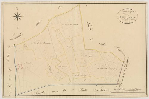 Plan napoléonien, atlas-A2 Roussanes, Lafitte-sur-Lot
