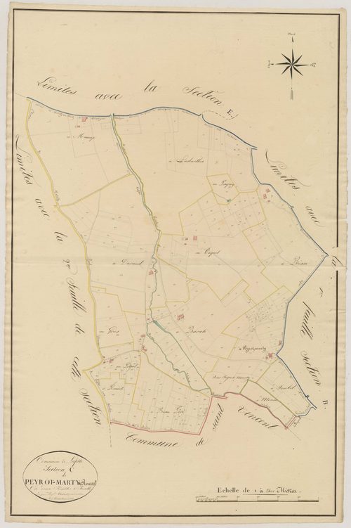 Plan napoléonien, atlas-C1 Peyrot-Marty et Roussel, Lafitte-sur-Lot