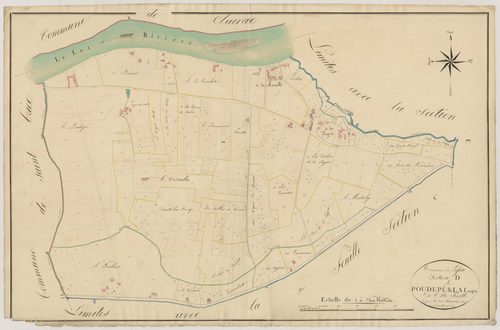 Plan napoléonien, atlas-D Poudepé et La Luque, Lafitte-sur-Lot