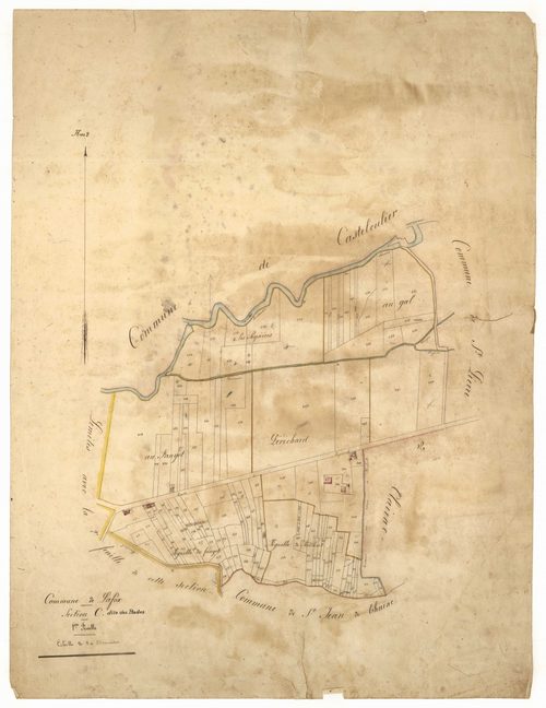 Plan napoléonien, feuille préparatoire-C1 Les Prades, Lafox