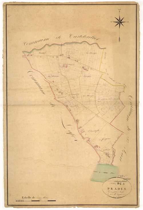 Plan napoléonien, atlas-C2 Les Prades, Lafox