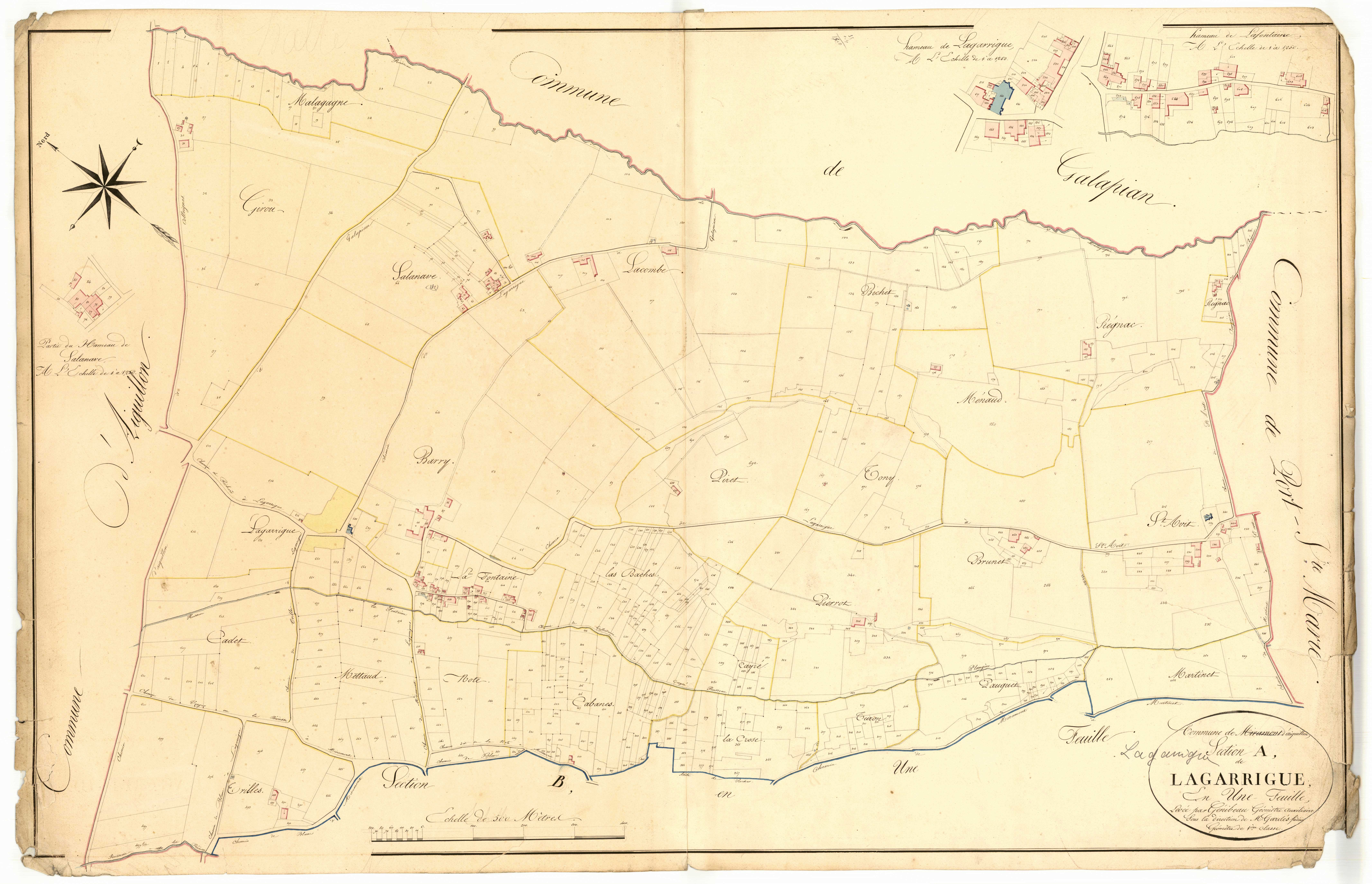 Plan napoléonien, atlas-A Lagarrigue, Lagarrigue