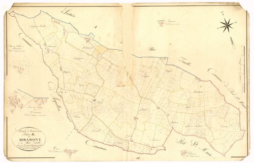 Plan napoléonien, atlas-B Miramont, Lagarrigue