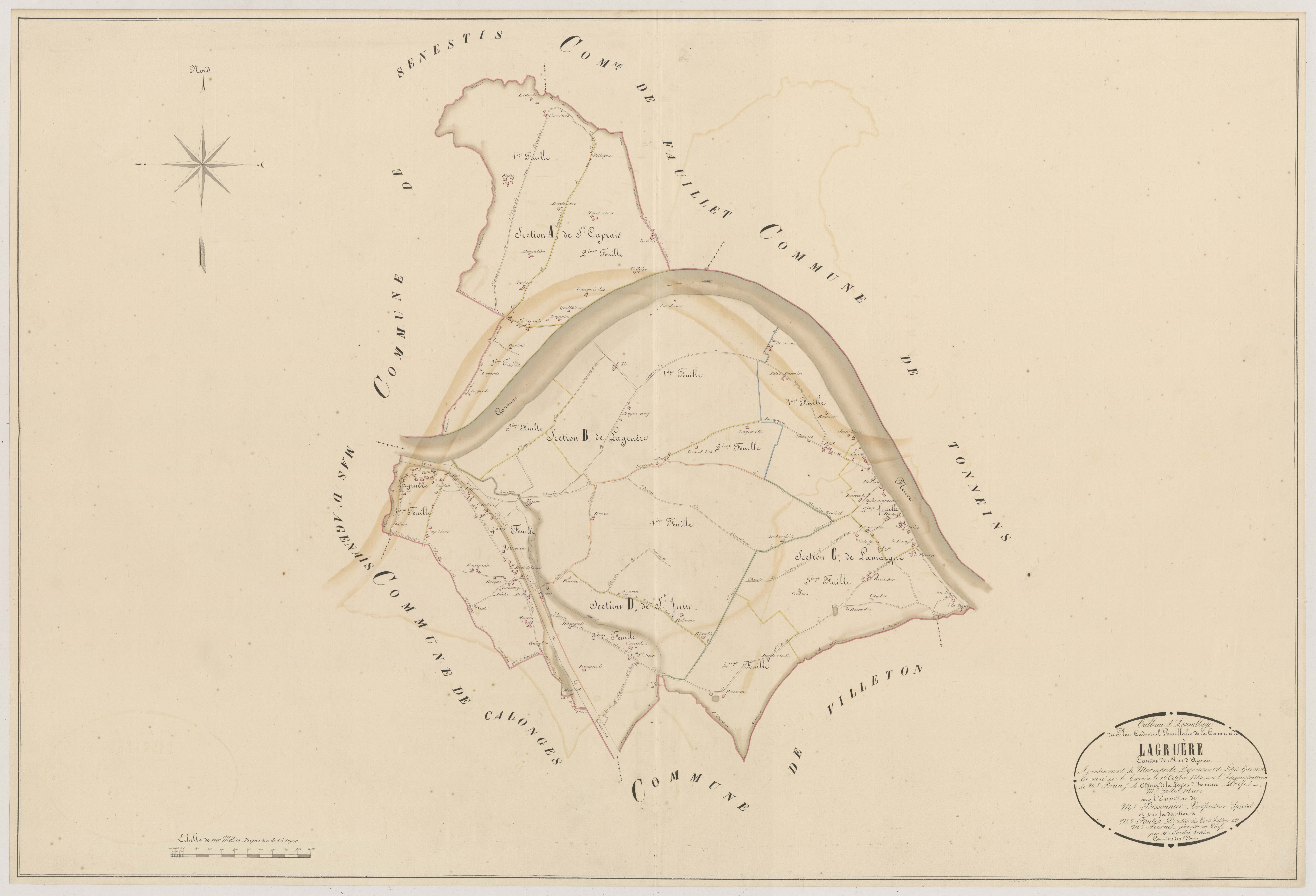 Plan napoléonien, atlas-TA, Lagruère