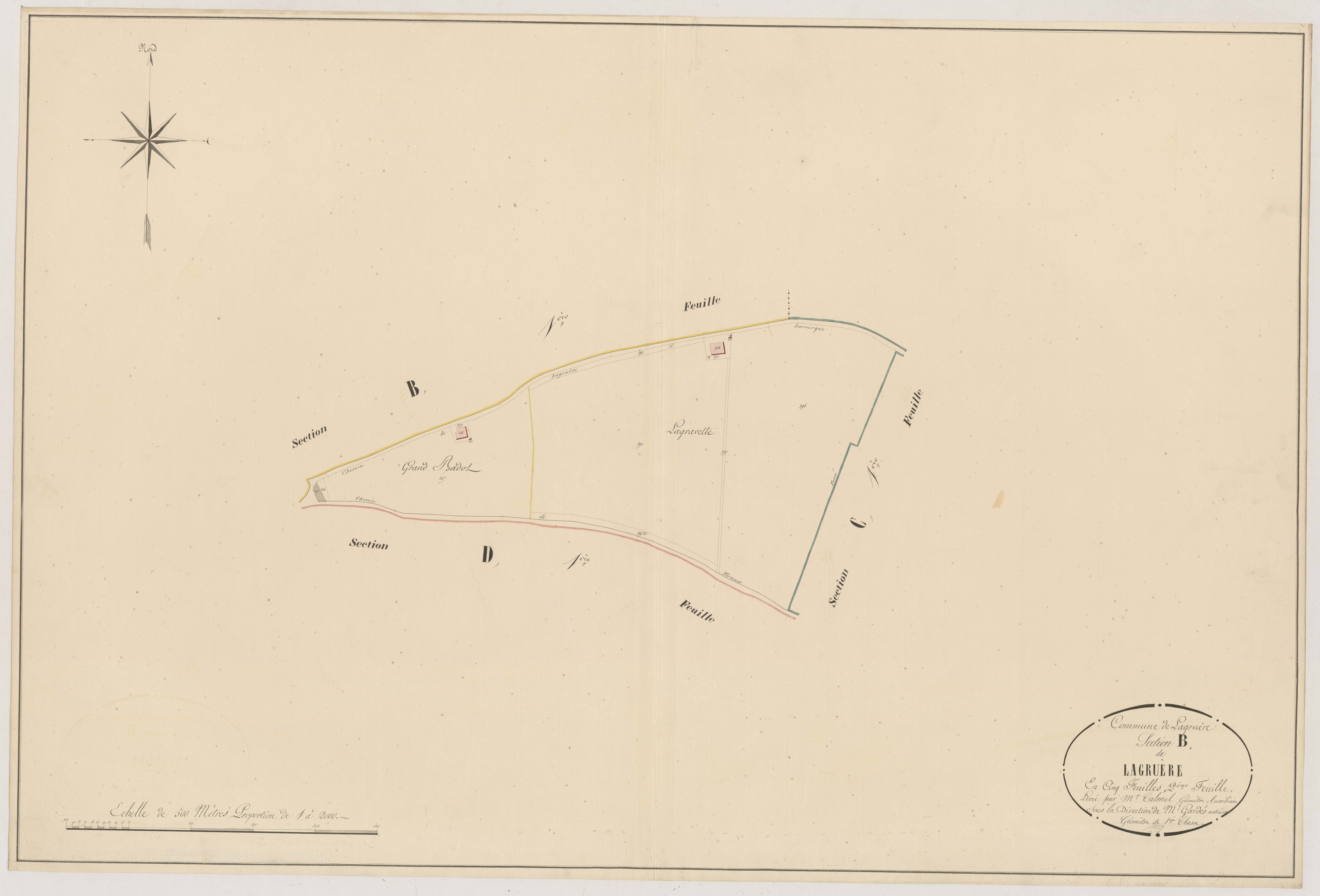 Plan napoléonien, atlas-B2 Lagruère, Lagruère