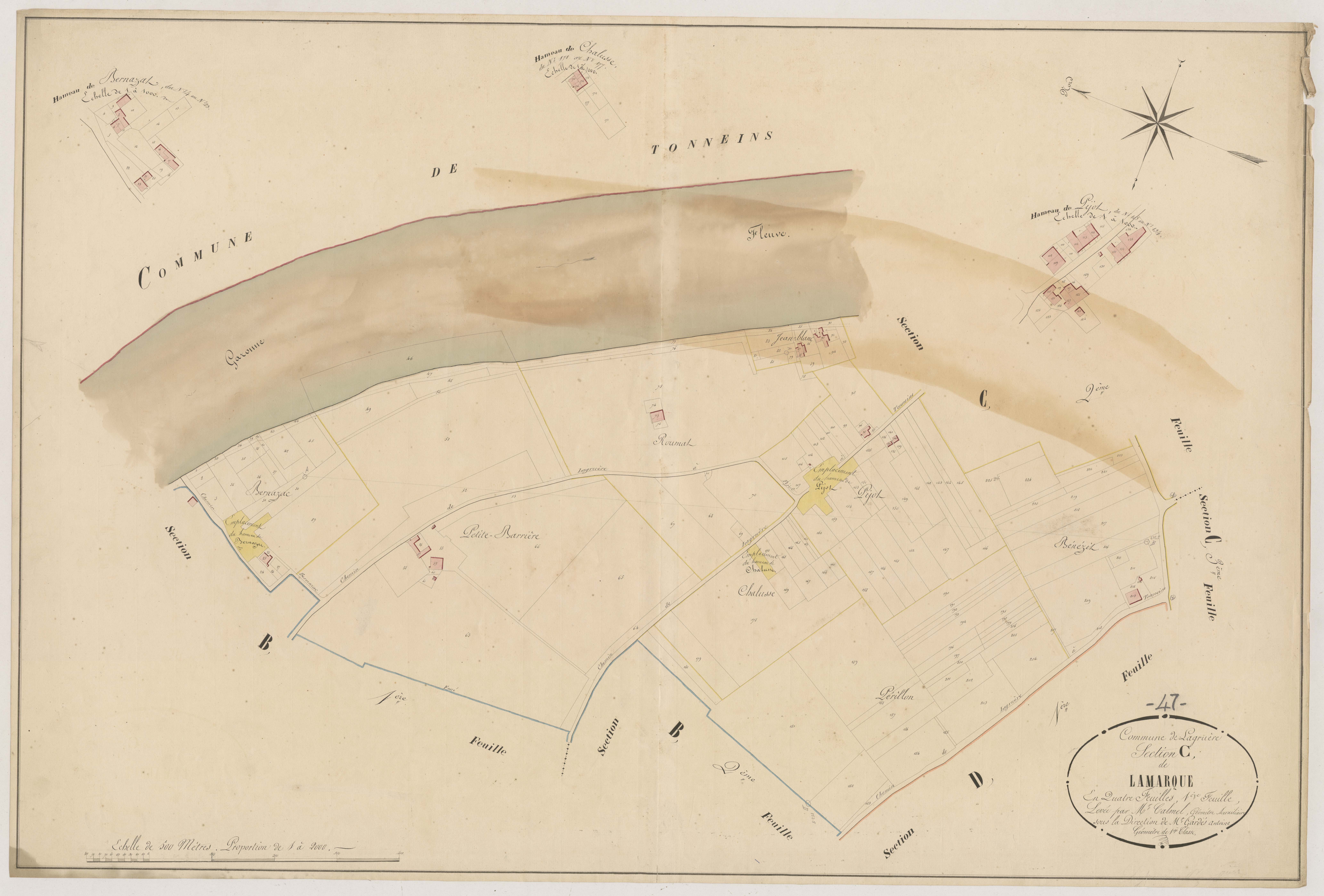 Plan napoléonien, atlas-C1 Lamarque, Lagruère