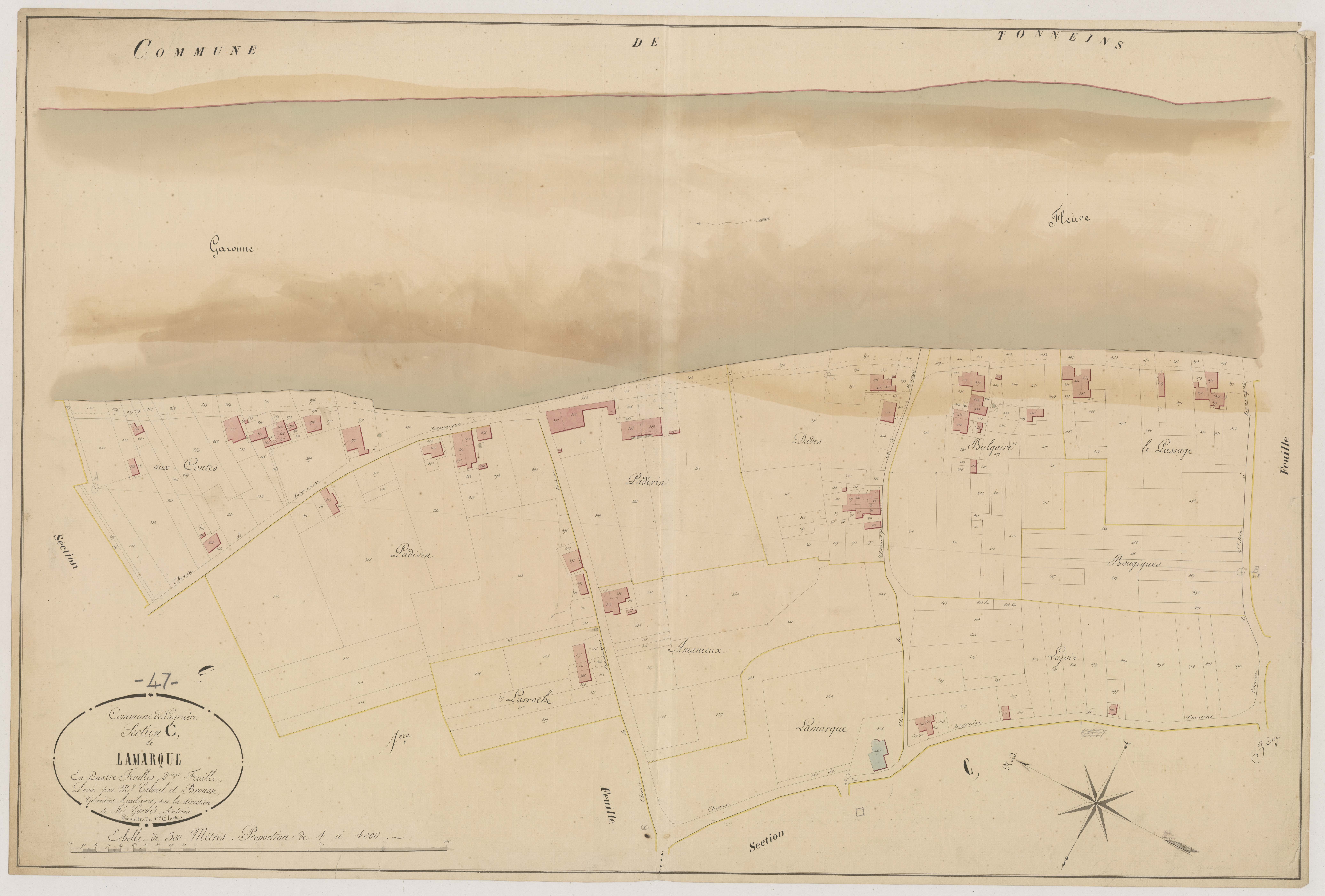 Plan napoléonien, atlas-C2 Lamarque, Lagruère
