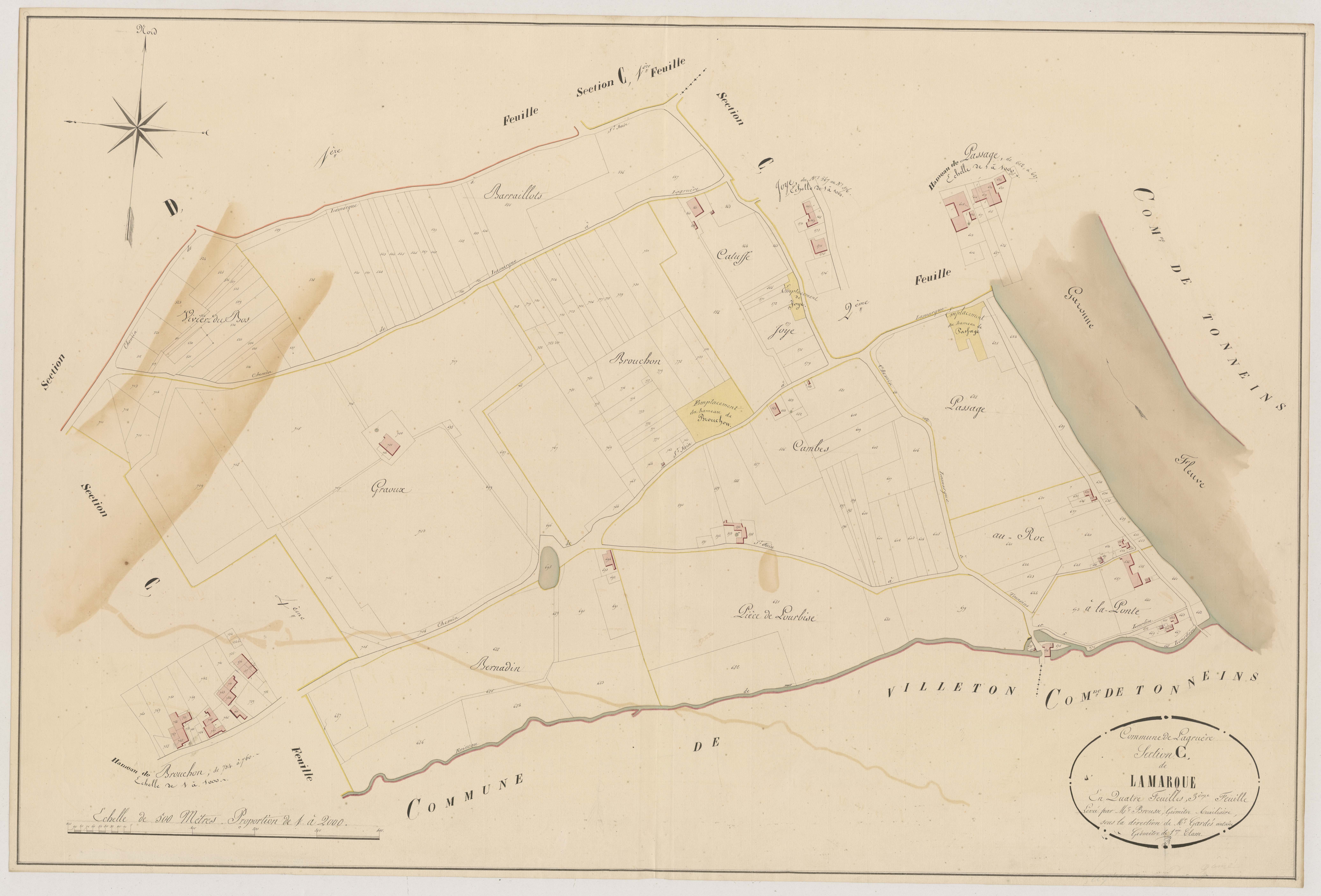 Plan napoléonien, atlas-C3 Lamarque, Lagruère
