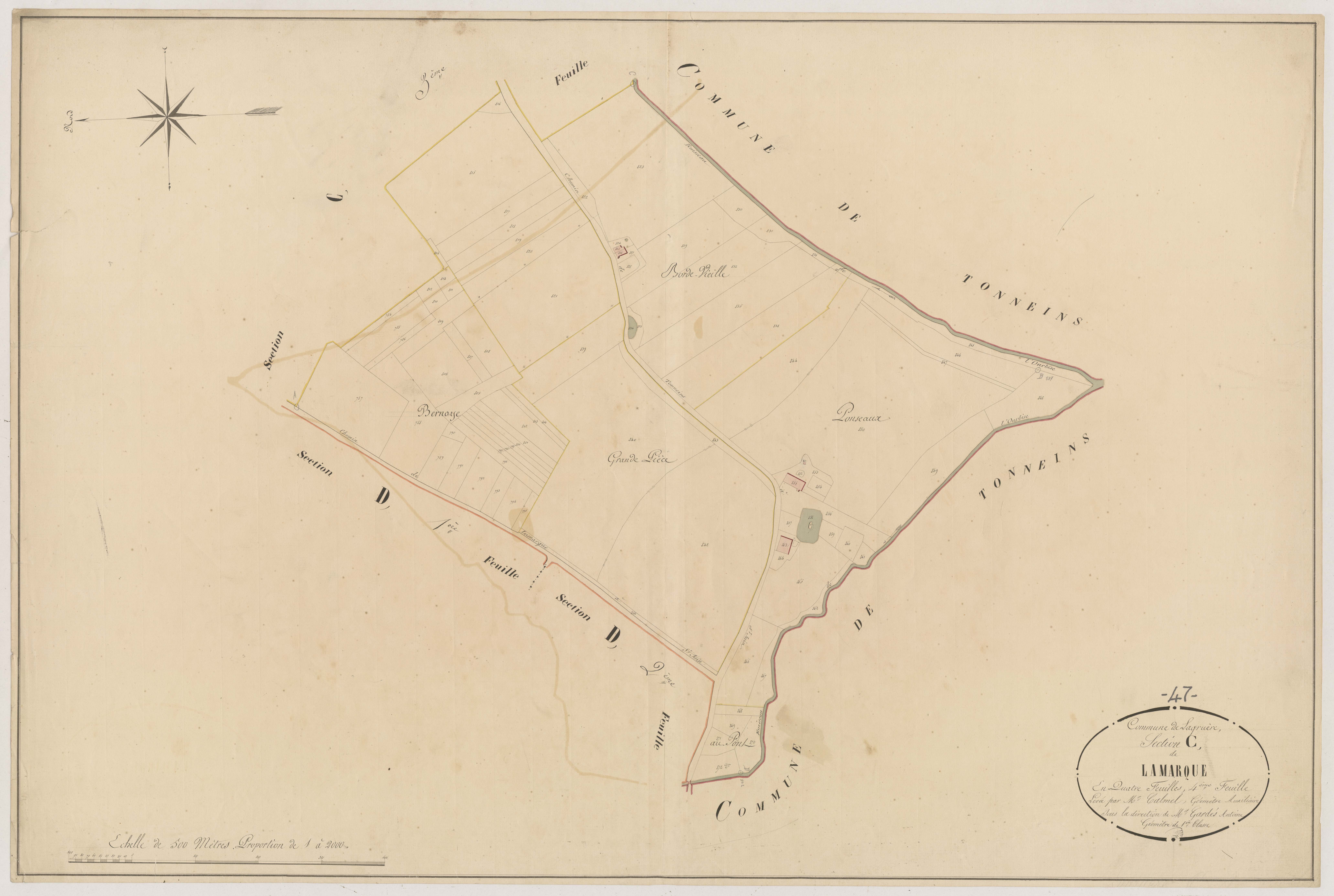 Plan napoléonien, atlas-C4 Lamarque, Lagruère