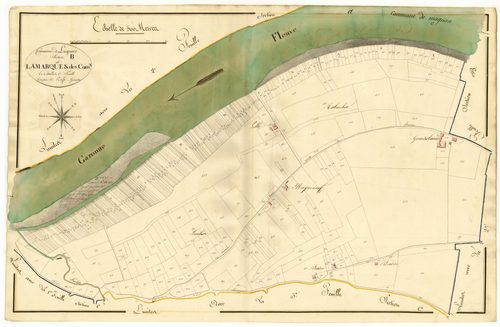 Plan primitif, atlas-B1 Lamarque et Les Communaux, Lagruère