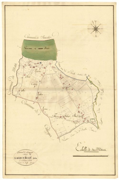Plan primitif, atlas-C1 Lagruère et Saint-Juin, Lagruère
