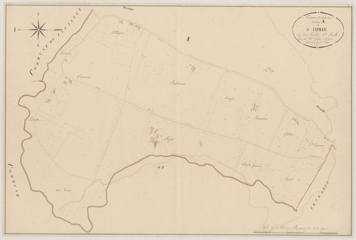Plan napoléonien, atlas-A1 Saint-Caprais, Lagruère