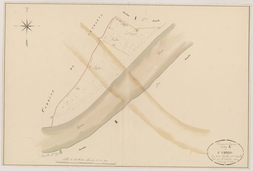 Plan napoléonien, atlas-A3 Saint-Caprais, Lagruère