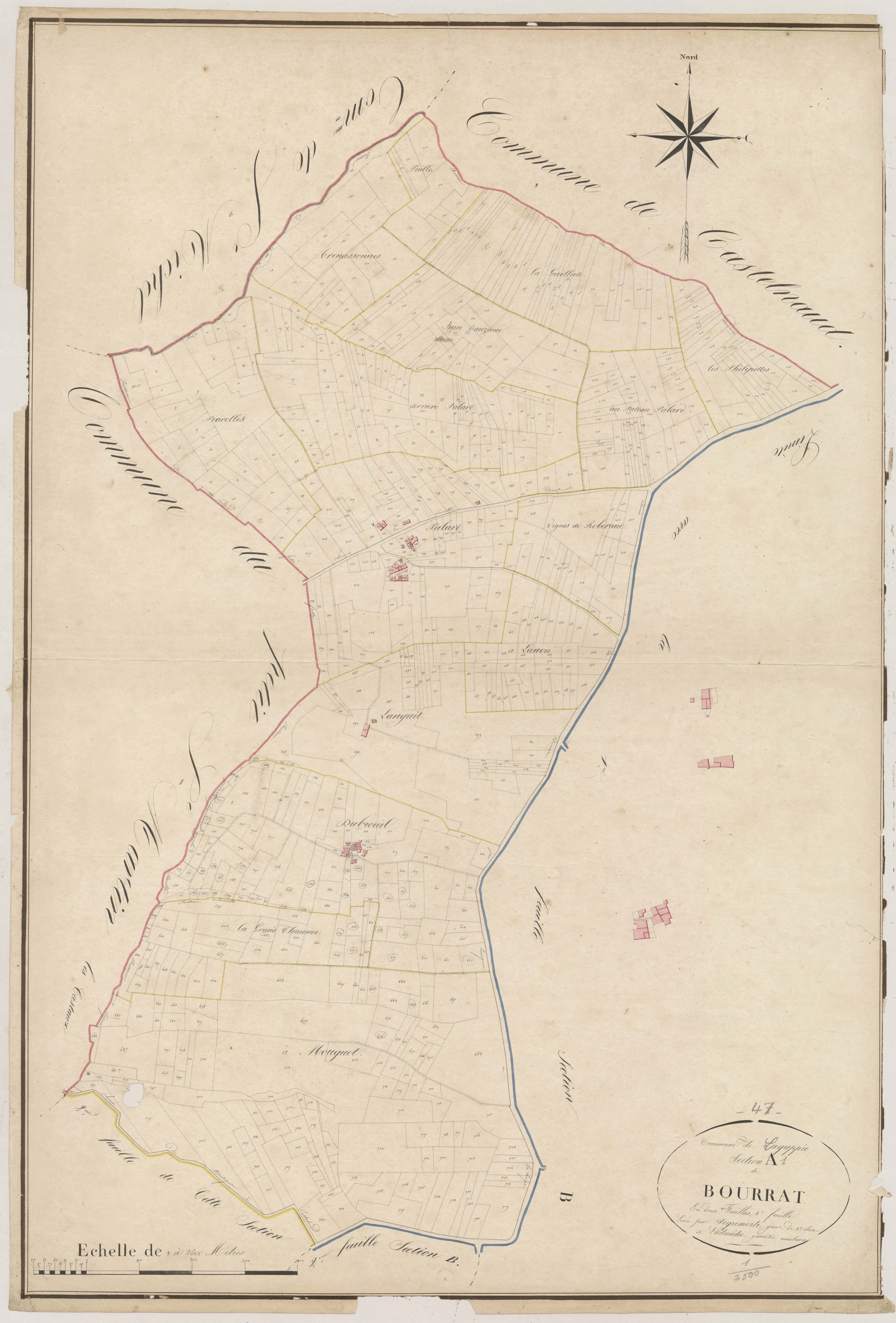 Plan napoléonien, atlas-A1 Bourrat, Lagupie