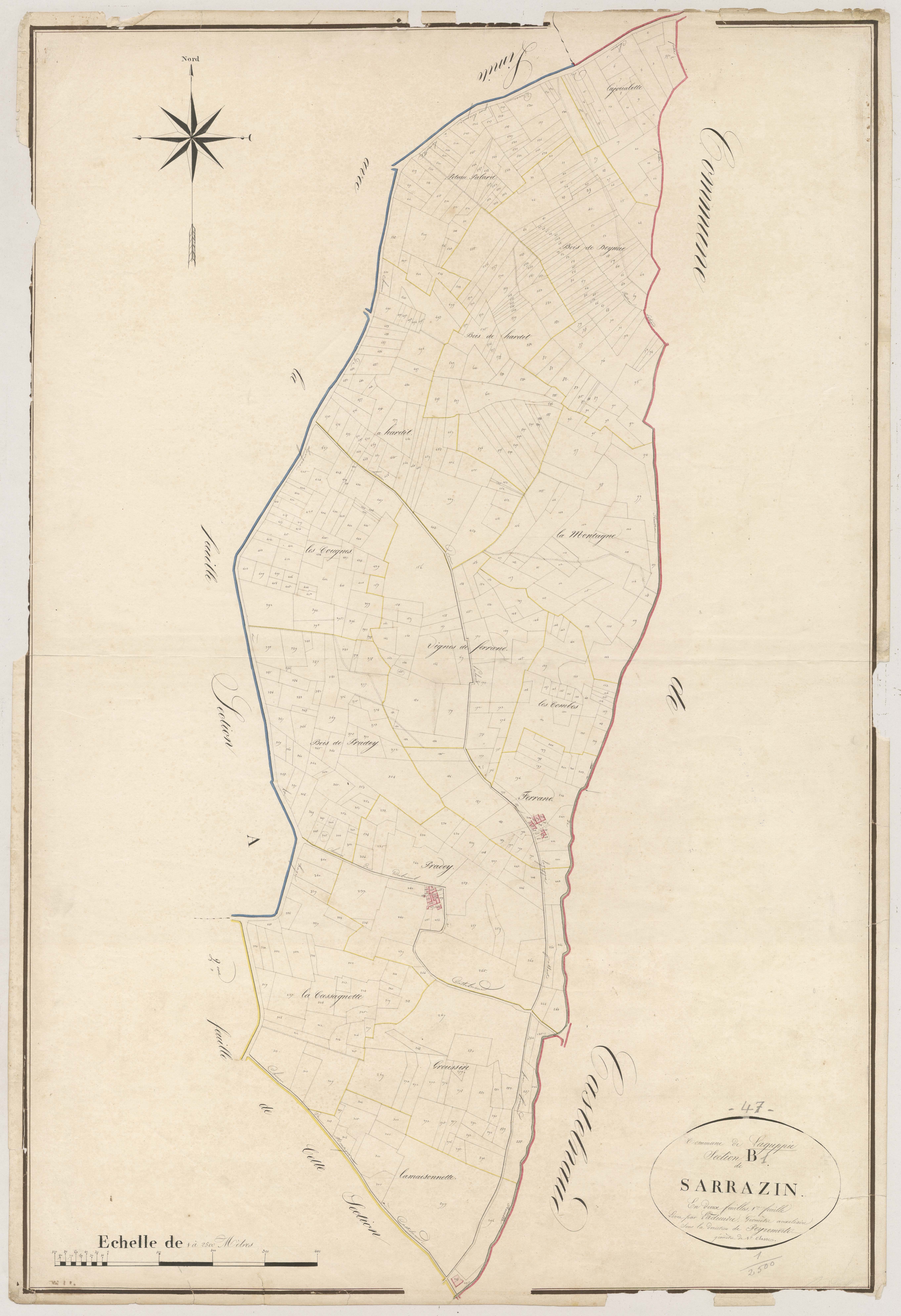 Plan napoléonien, atlas-B1 Sarrazin, Lagupie