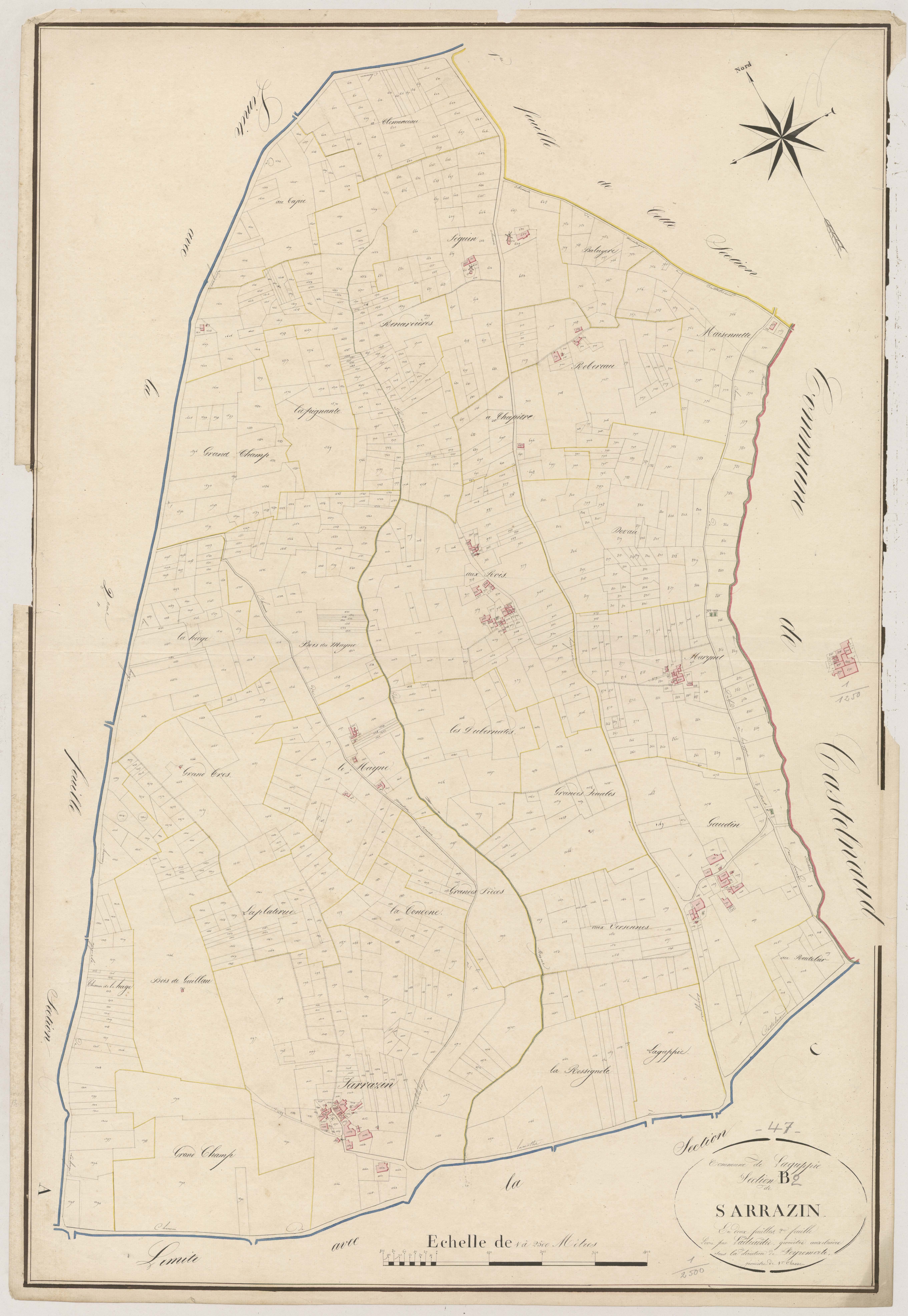Plan napoléonien, atlas-B2 Sarrazin, Lagupie