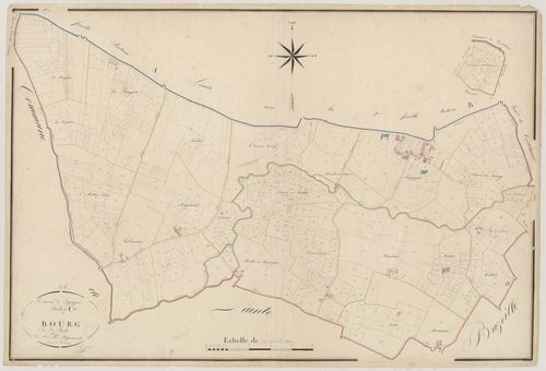 Plan napoléonien, atlas-C Bourg, Lagupie