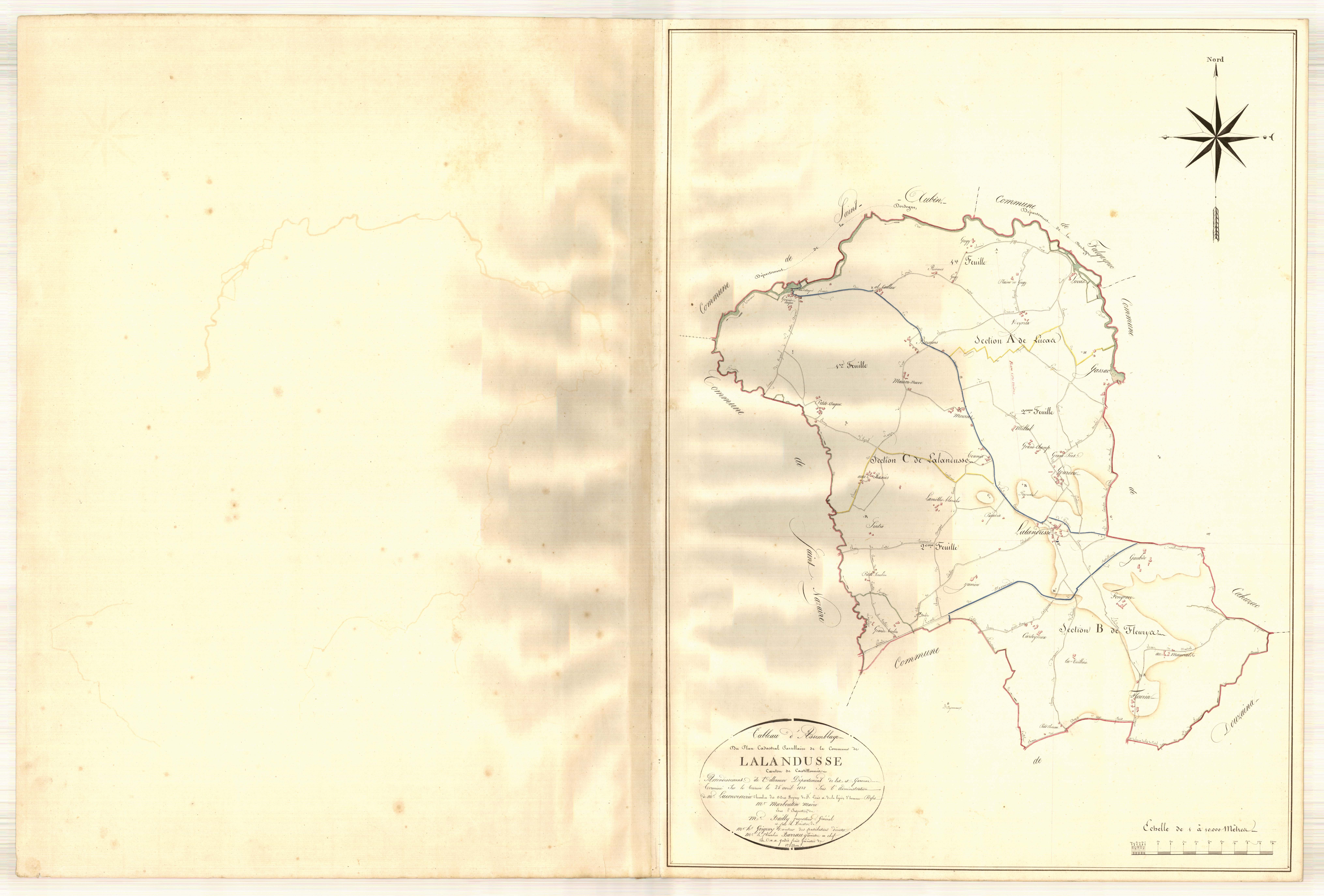 Plan napoléonien, atlas-TA, Lalandusse