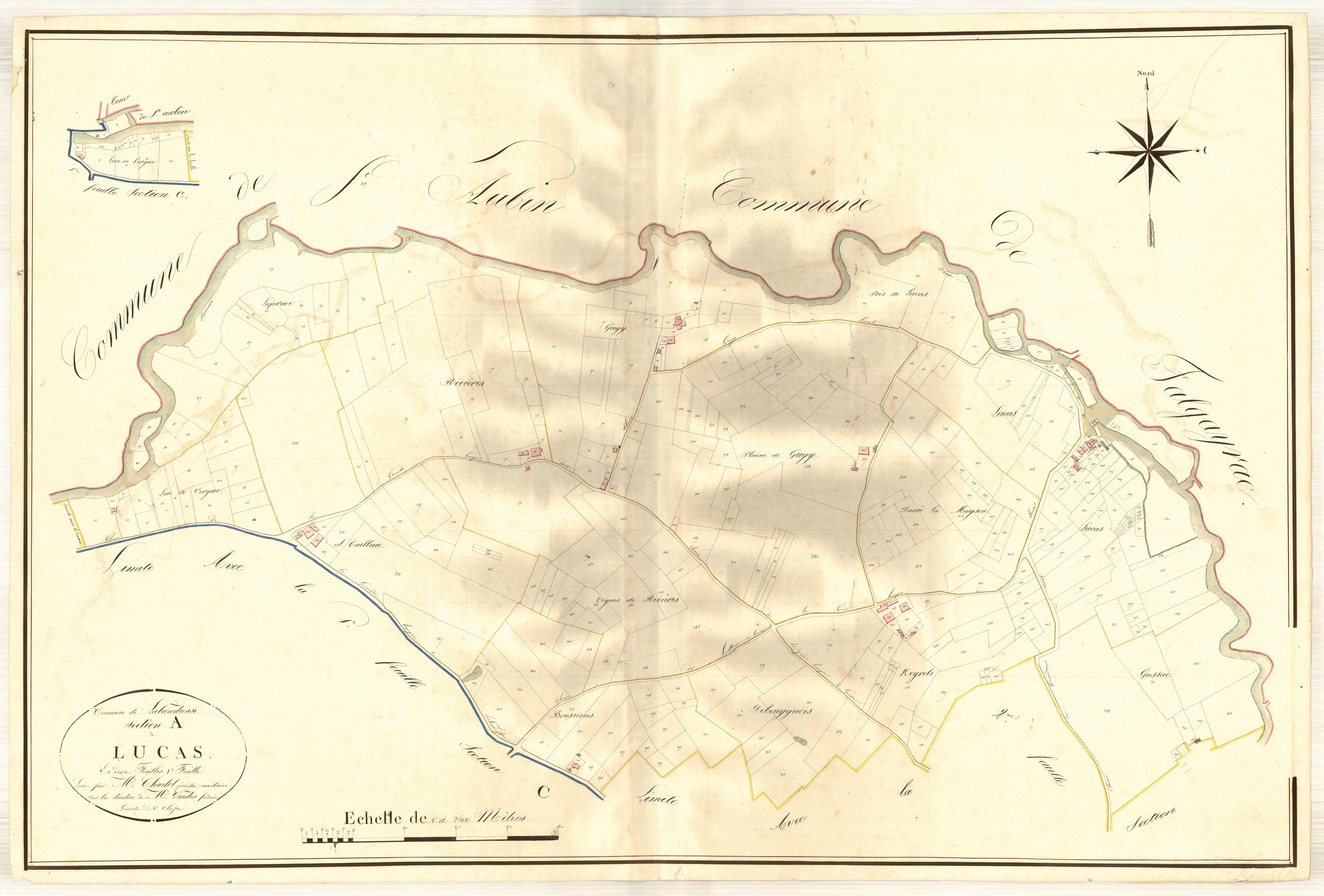 Plan napoléonien, atlas-A1 Lucas, Lalandusse